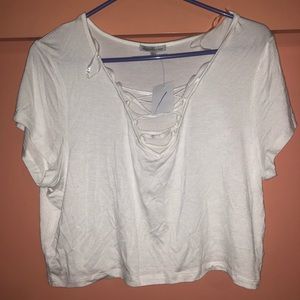 Charlotte Russe Cropped Shirt